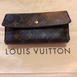 100% Auth Louis Vuitton International Porte Wallet